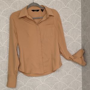 Express Stretch Camel Blouse Size 9/10